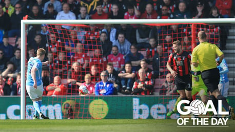 Goal of the Day: Kevin De Bruyne v Bournemouth