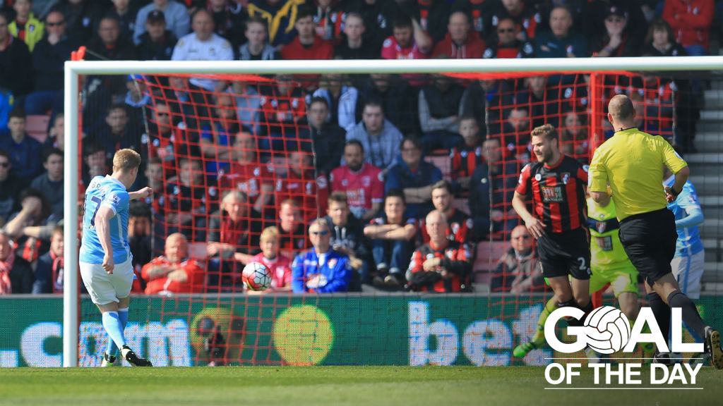 EMPHATIC: De Bruyne's superb strike finished off an excellent move