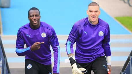 BACK: Ederson and Benjamin Mendy are back in the starting XI for Chelsea.