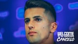 INTRODUCED: Joao Cancelo speaks to the media for the first time.
