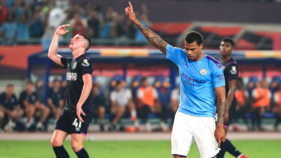 FRONT FOOT : Lukas Nmecha celebrates after his excellent penalty strike