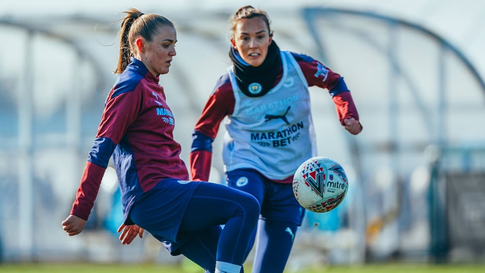 FORWARD PLAY : Georgia Stanway would love to write her name onto the scoresheet on Derby Day!