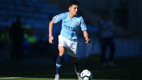 TARGET MAN: Ian Poveda's strike was enough to seal victory for City's EDS side at Derby