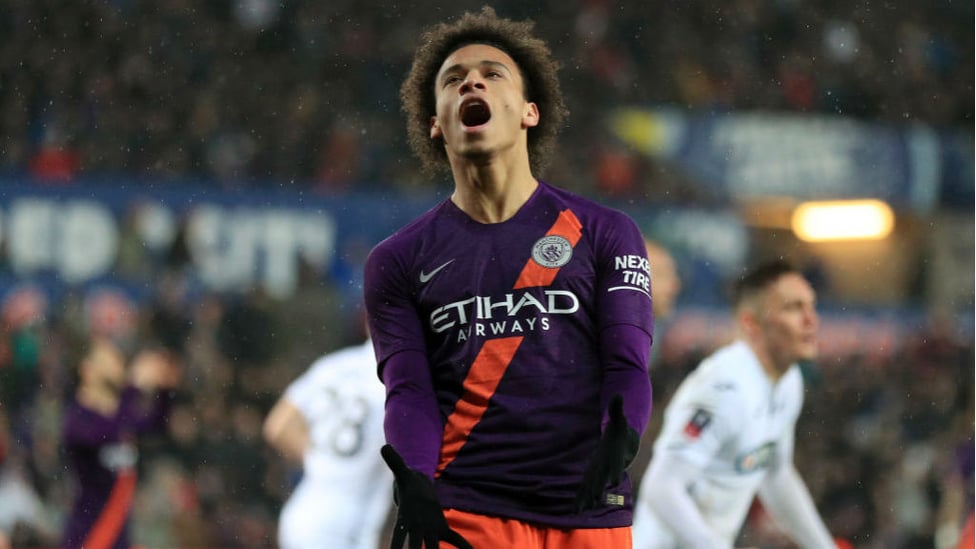 FRUSTRATION : Leroy Sane can't believes it after another chance goes begging