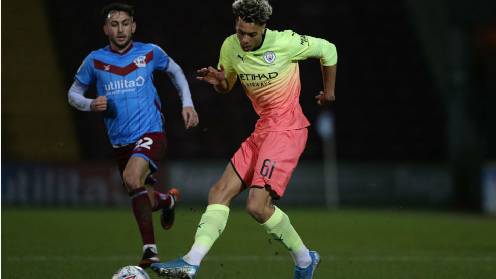 ON TARGET : Felix Nmecha got City back on level terms with his first half strike