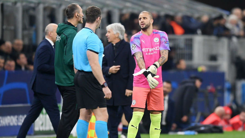 SUPER SUB: Kyle Walker came off the bench to deputise in goal for the last 10 minutes.