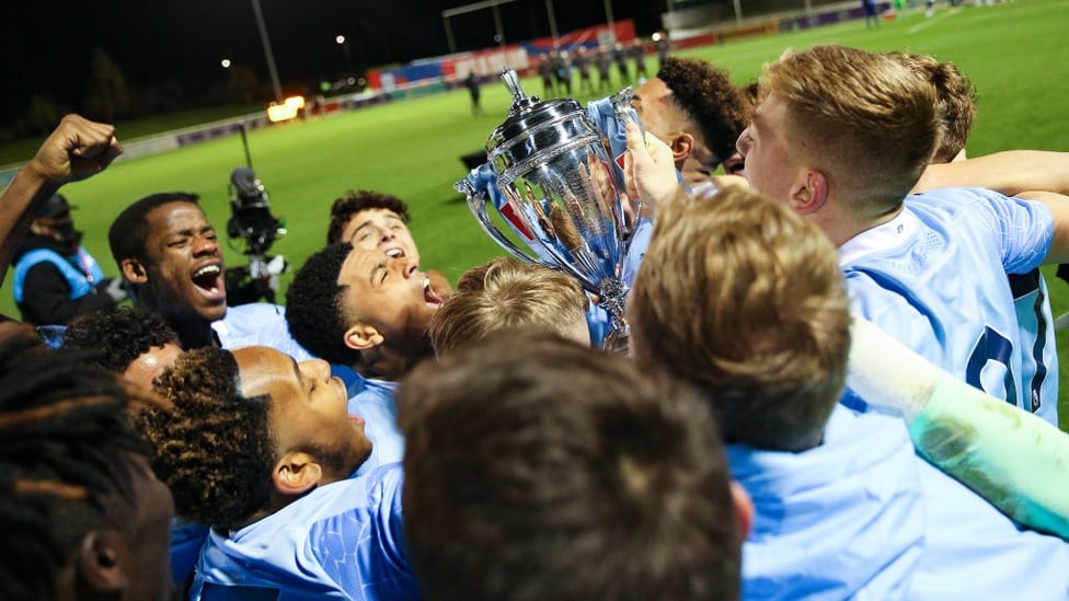 AT LAST : After four final defeats, this FA Youth Cup final victory was particularly sweet.