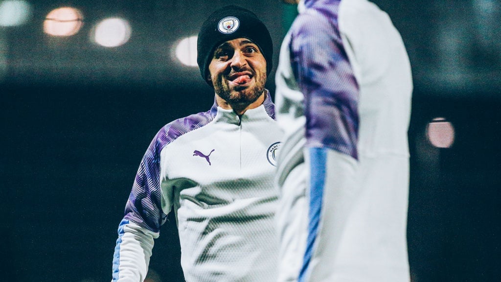 CHEEKY: Bernardo in mischievous mood