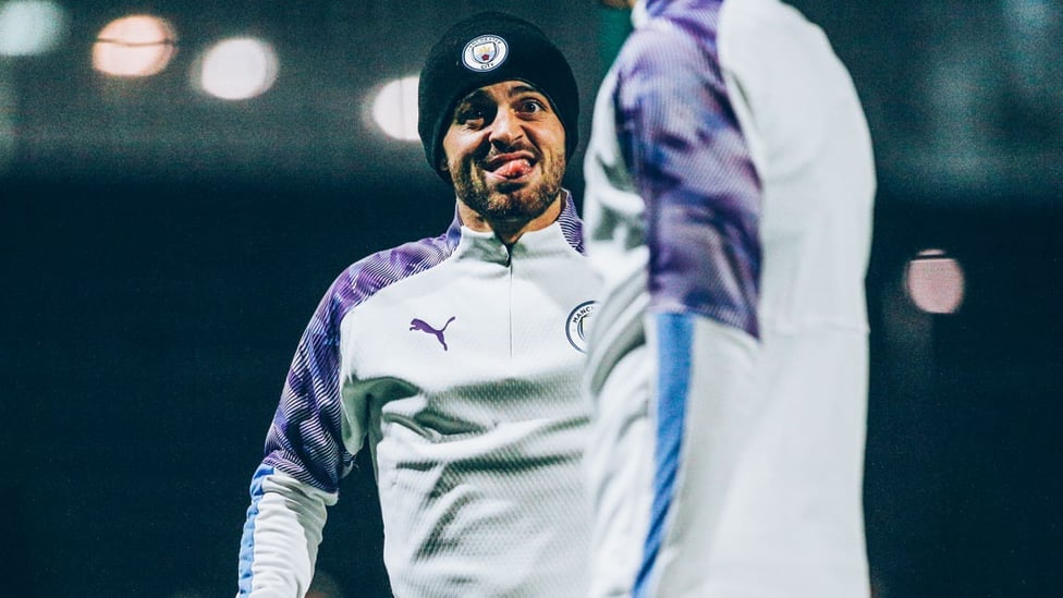 CHEEKY : Bernardo in mischievous mood