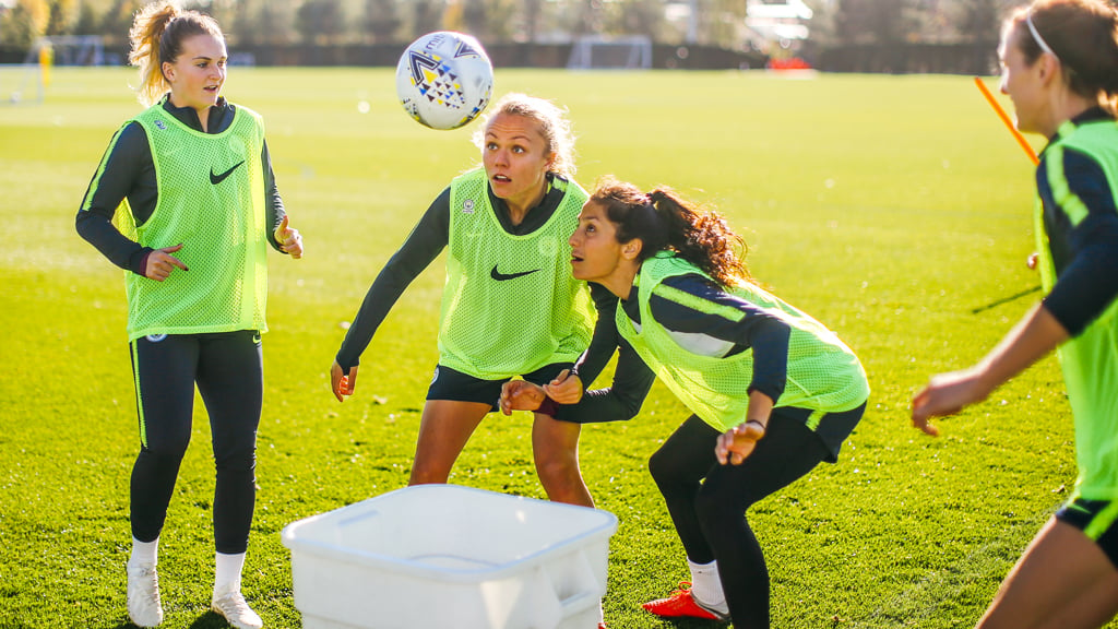 TEAM WORK: Training together ahead of our clash against the Seagulls.