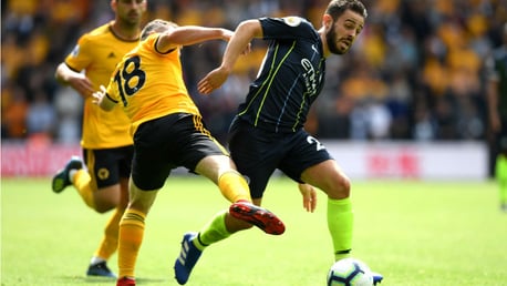 ROUGH JUSTICE: Bernardo Silva is brought down just outside the box