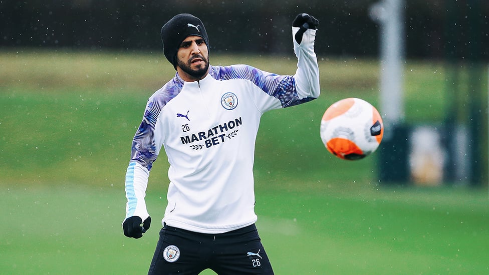 MAGICAL MAHREZ: Riyad gets ready to bring the ball under his spell