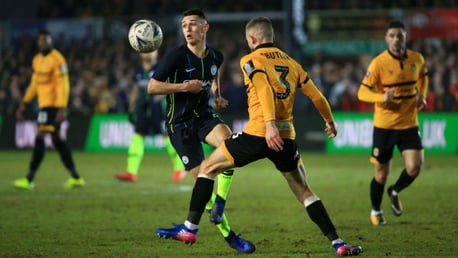 OUR PHIL: Two goals in the bag from Stockport-born Phil Foden.