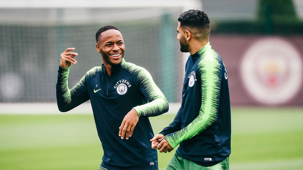 R&R : Sterling and Mahrez share a joke