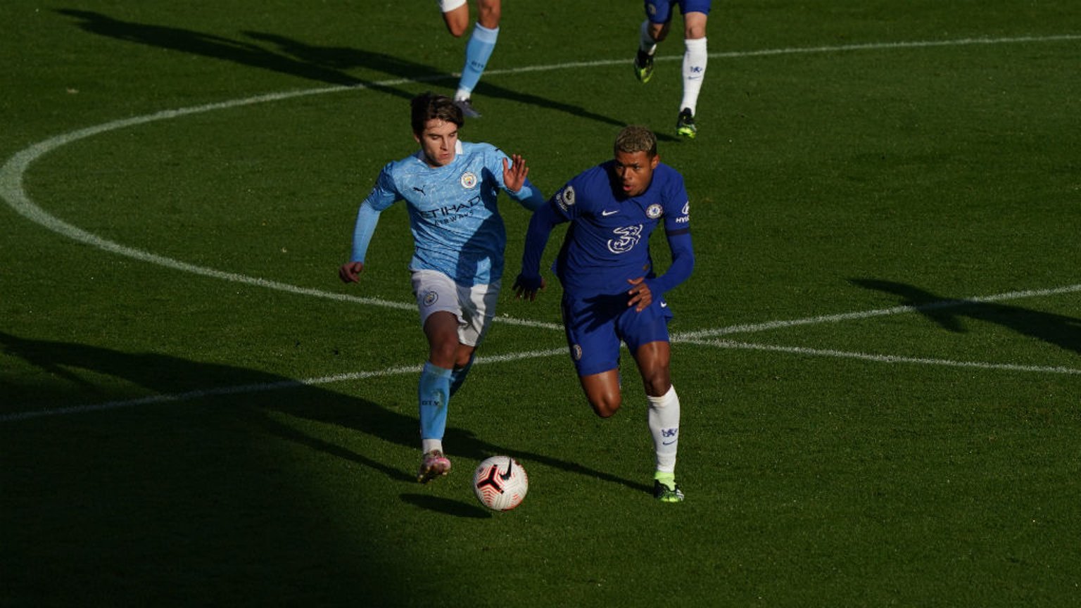 FORWARD MARCH: Adrian Bernabe looks to get City's EDS on the front foot against Chelsea Under-23s