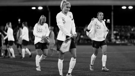 LIONESS: England's recent run out at Craven Cottage.