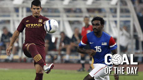 Goal of the day: Aguero v Malaysia 2013