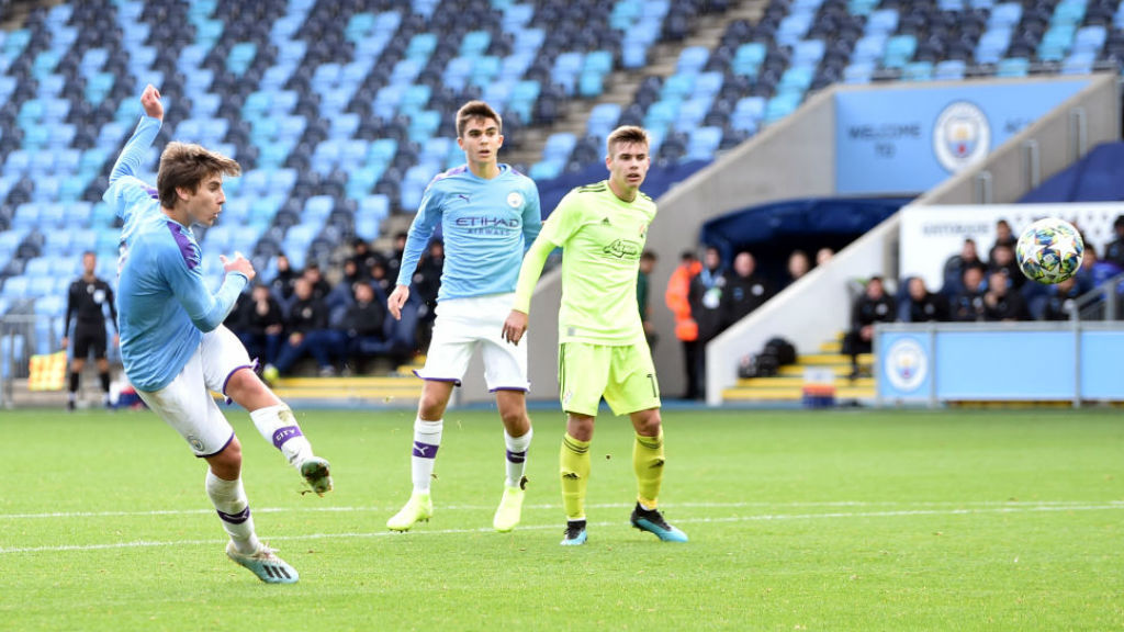 COOL FINISH: Adrian Bernabe restores the lead for City