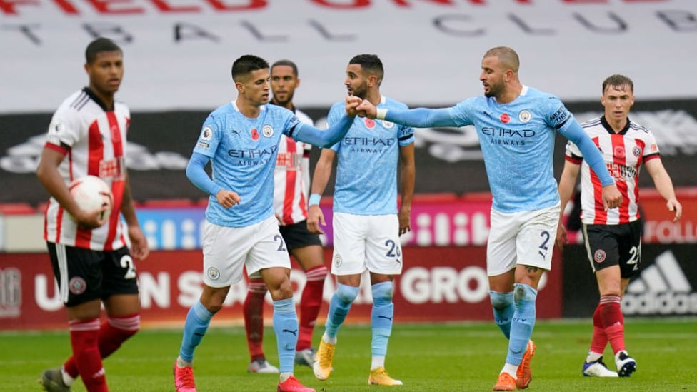 BLADE STUNNER: Joao Cancelo salutes Kyle Walker