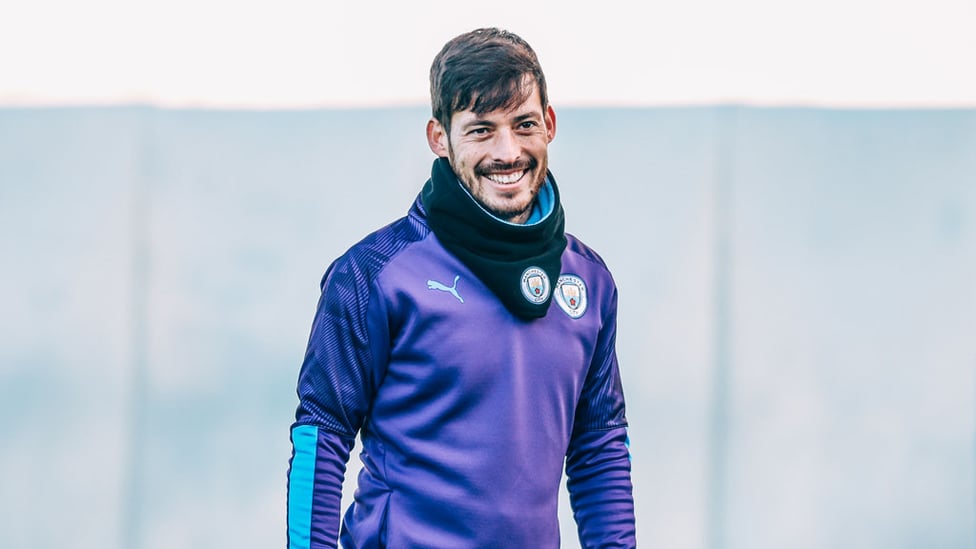 SILVA SMILE : David Silva in high spirits