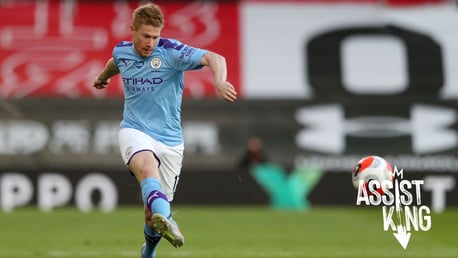 Watch all of De Bruyne's 19/20 Premier League assists