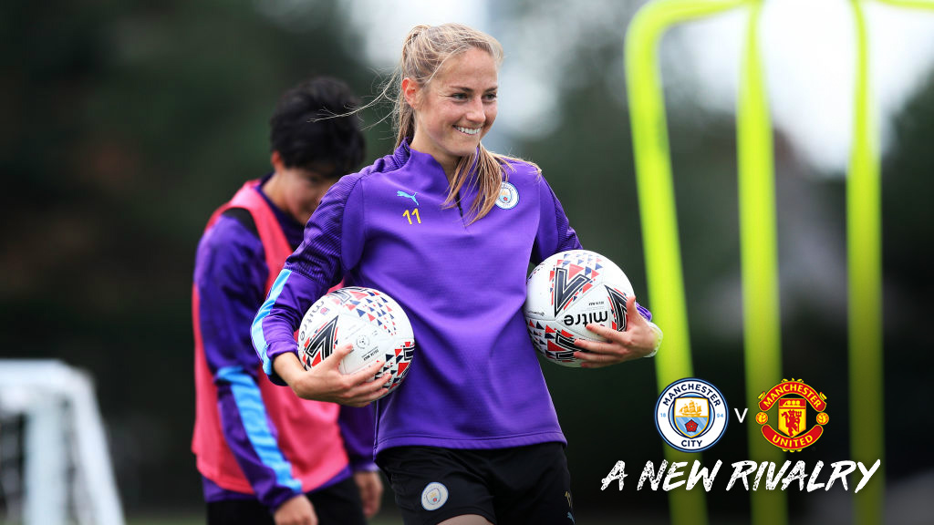 MATCH READY : Janine Beckie is looking forward to being part of the first Manchester derby in the FA WSL.
