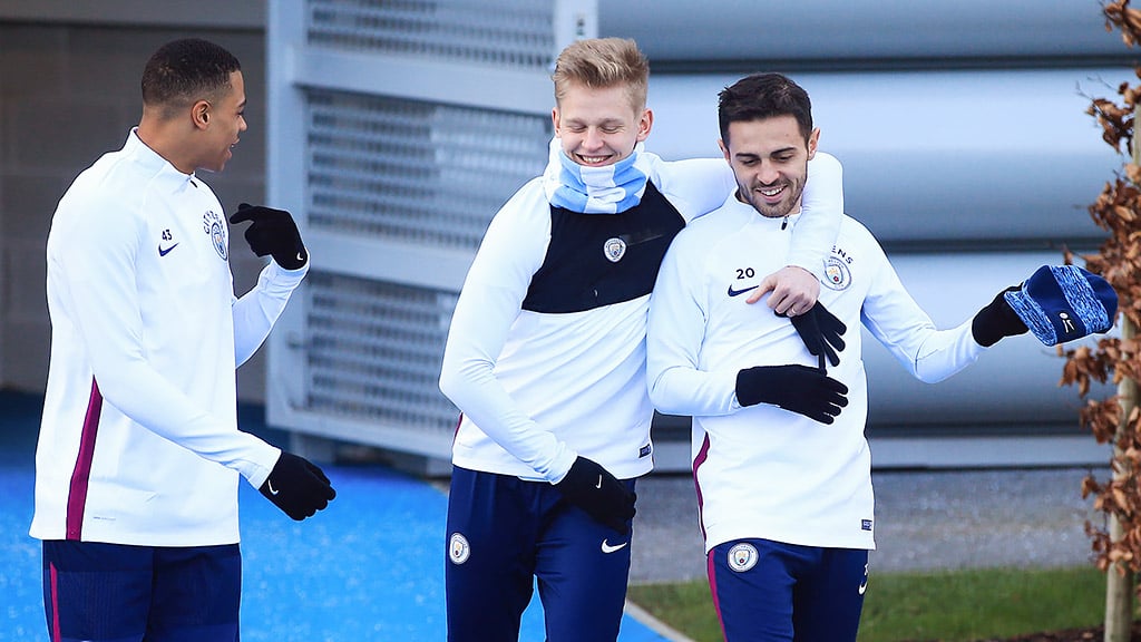 BROS: All smiles on the way to training!