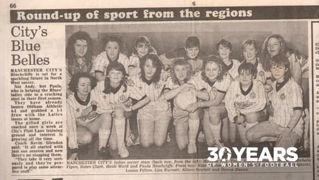 FANTASTIC 30: Celebrating three centuries of women's football at Manchester City