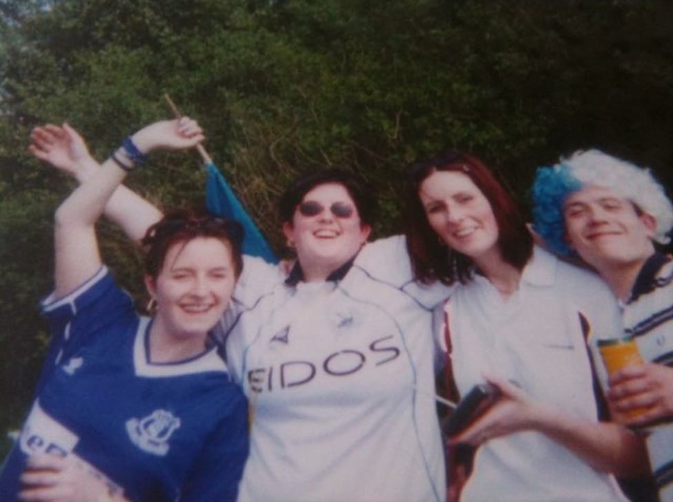 CITY FAMILY : Joanna Sutcliffe: "It was the hill for me, my sister, brother-in-law and our Everton-supporting buddy!"