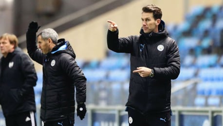 FINAL POINTER: City Under 18s manager Gareth Taylor (right)