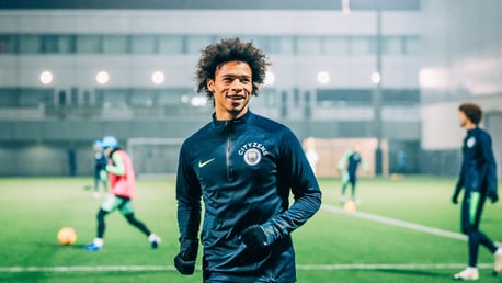 SMILING: Leroy Sane.