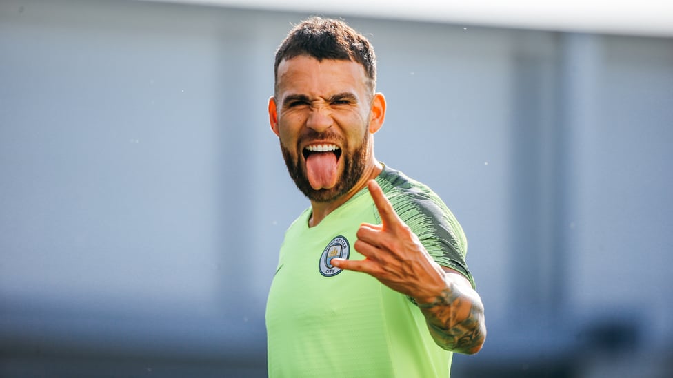 READY TO ROCK : Nicolas Otamendi has that Friday Feeling!