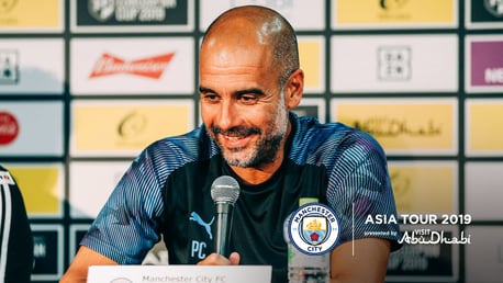 PRE-MATCH: Pep Guardiola addresses the media ahead of the Yokohama F. Marinos friendly.