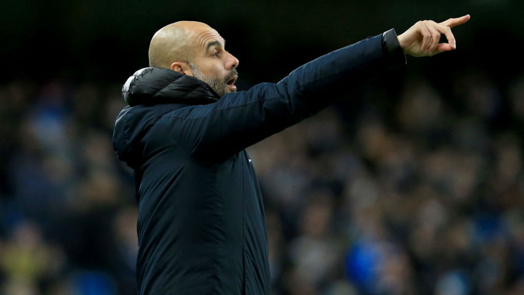 NOTHING DOING? Pep is happy with his squad