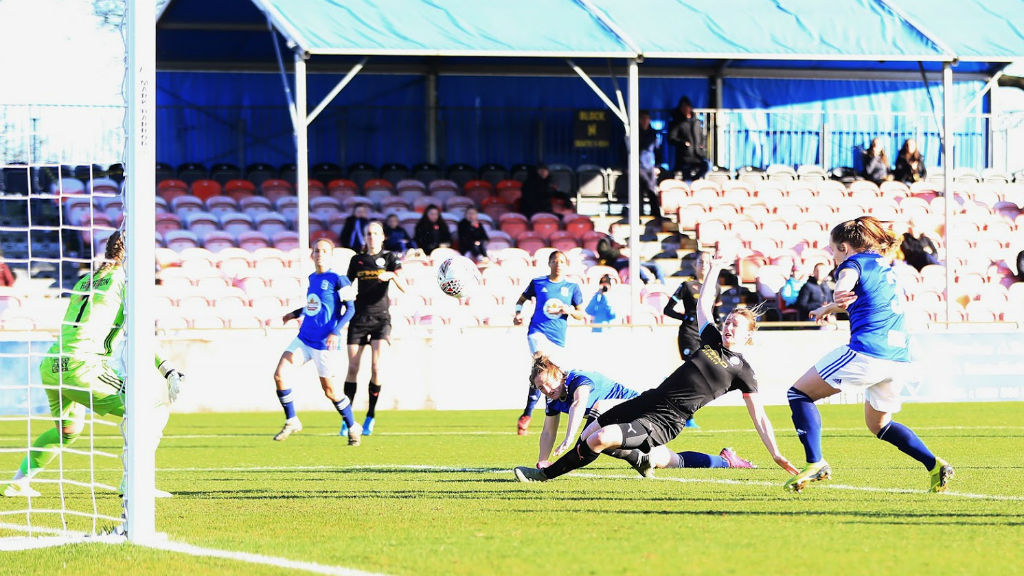 FLYING START : Ellen White strikes after just 34 seconds for City