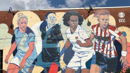 CAPTAIN FANTASTIC: A mural featuring Steph Houghton has been unveiled in Raleigh, North Carolina for the Women's International Champions Cup