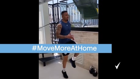 #MoveMoreAtHome with Jesus, Coombs, Lescott & Rodrigo