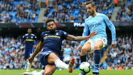 EYE CATCHER: Bernardo Silva was at his bewitching best against Fulham