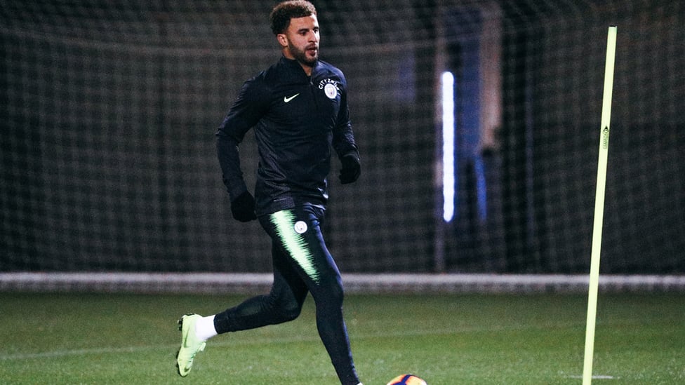 GEARING UP : Kyle Walker.