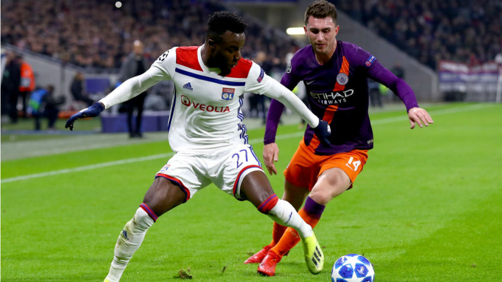 WATCHING BRIEF : Aymeric Laporte keeps tabs on the Lyon attack