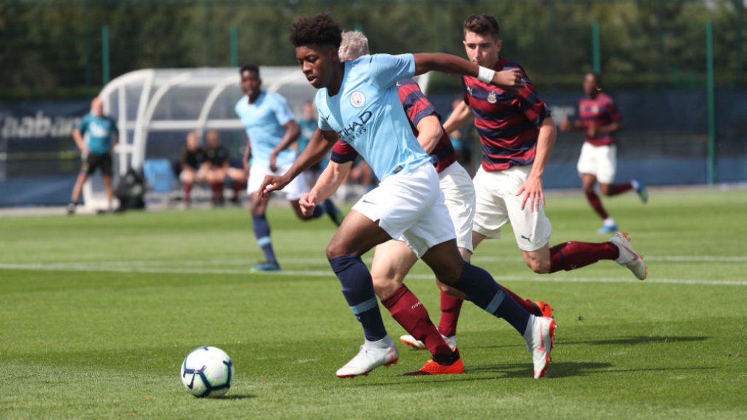 ON THE MARK: Keke Simmonds opened the scoring for City's Under-18s away at West Brom