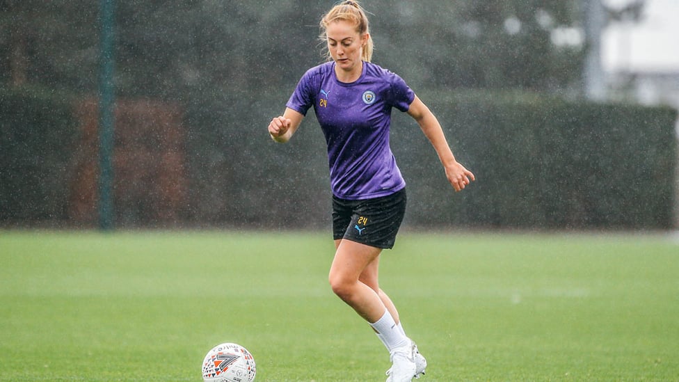 WALSH OUT : Rochdale-born Keira Walsh is used to the Manchester weather!