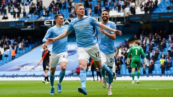 De Bruyne nominated for PFA Fans' Award