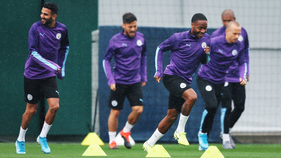 WHAT'S RIYAD SPOTTED? Whatever it is, it's making him smile