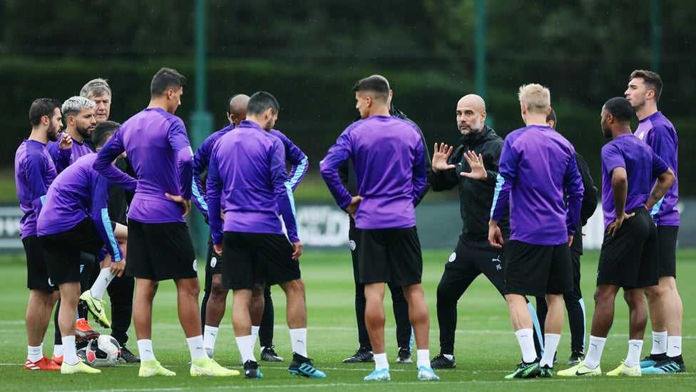 PROMPTS FROM PEP : The boss gives out instructions to the team