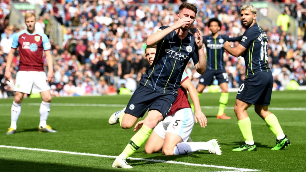 FAST START : City came racing out the blocks after half-time with Aymeric Laporte's header nearly breaking the deadlock.