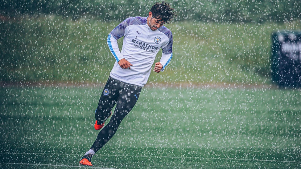 All bow. The king is back... David Silva gets used to the summer Manchester weather...