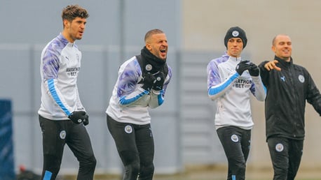 LOUD AND PROUD: A roaring Kyle Walker.