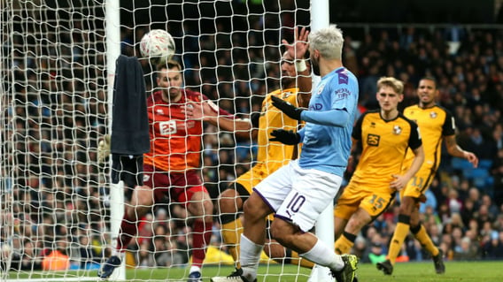 NET GAIN: Sergio Aguero strikes to restore our advantage