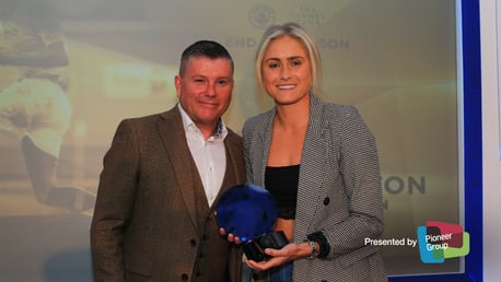 STAR SKIPPER: Steph Houghton was voted by the fans as the Club's Player of the Season